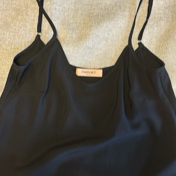 TWINSET Floral Sheer Top, Sz 42. - Picture 9 of 16